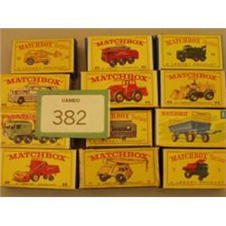 Twelve boxed Matchbox diecast models…