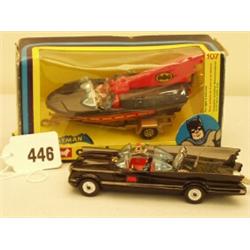 Corgi boxed diecast model Bat Boat plus Batmobile…