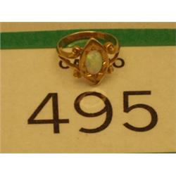 18ct gold antique opal ring…