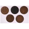 Image 2 : (5) 1865 INDIAN HEAD CENTS