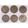 Image 1 : (6) V-NICKELS (1897, 1899, 1904, 1906, 1909, 1912-D)