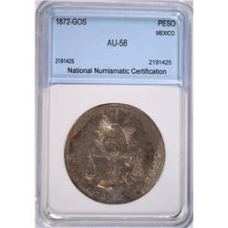 1872-GOS PESO NNC AU-58