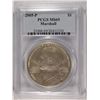 Image 1 : 2005-P MARSHALL SILVER DOLLAR PCGS MS-69