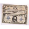 Image 1 : (3) 1923 $1 SILVER CERTIFICATES