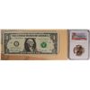 Image 1 : 2014 COIN & CURRENCY SET (2014-D SACAGEWEA DOLLAR NGC SP-69 ENHANCED FINISH)