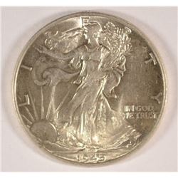 1945 WALKING LIBERTY HALF DOLLAR CH BU