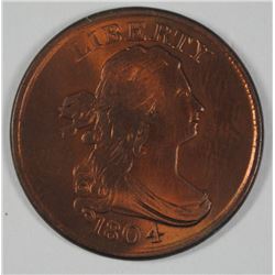 1804 HALF CENT CH BU