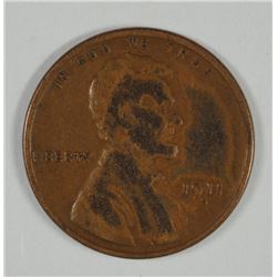 1911-S LINCOLN CENT VG