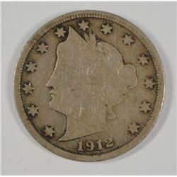 1912-S V-NICKEL G/VG