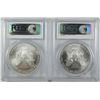 Image 2 : 2002 & 2003 AMERICAN SILVER EAGLES, PCGS MS-69