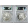 Image 2 : 2004 & 2005 AMERICAN SILVER EAGLES, PCGS MS-69