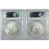 Image 2 : 2005 & 2006 AMERICAN SILVER EAGLES, PCGS MS-69