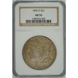 1896-O MORGAN DOLLAR NGC AU-55