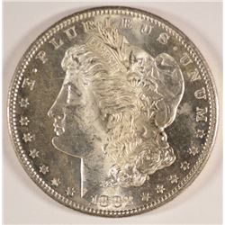 1882-S MORGAN SILVER DOLLAR, MS-64 SEMI PL