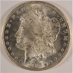 1885-CC MORGAN SILVER DOLLAR, MS-62+  SEMI-PL