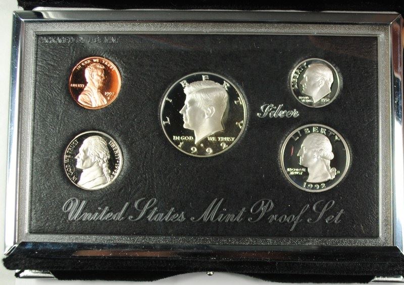 1992 US Mint Premier Silver Proof Set