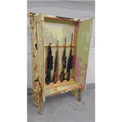 Entry way bench with Hidden Gun Storage