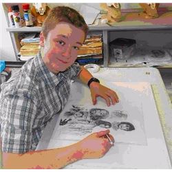 Quick Draw  - 13 year old Hunter Adams