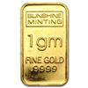 Image 1 : 1 GRAM .9999 PURE GOLD BAR