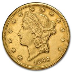 $20 Gold Liberty Double Eagle (Minted 1877-1907)