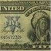 Image 3 : 1899 $5.00 Silver Certificate Chief Running Antelope Fine