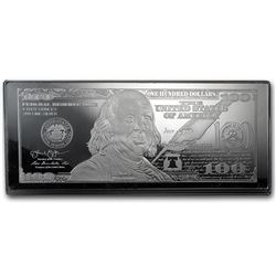 4 oz Silver Bar - 2014 $100 Bill (W/Box & COA)