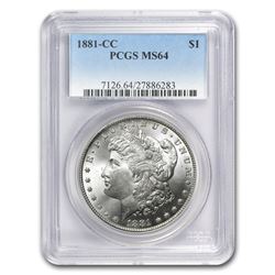 1881-CC Morgan Dollar MS-64 PCGS