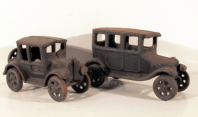 antique metal cars