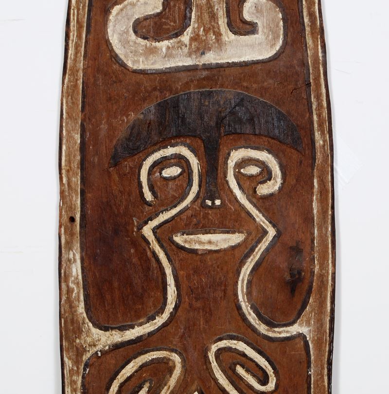 Polynesian Style Shield III, HandCarved Wood