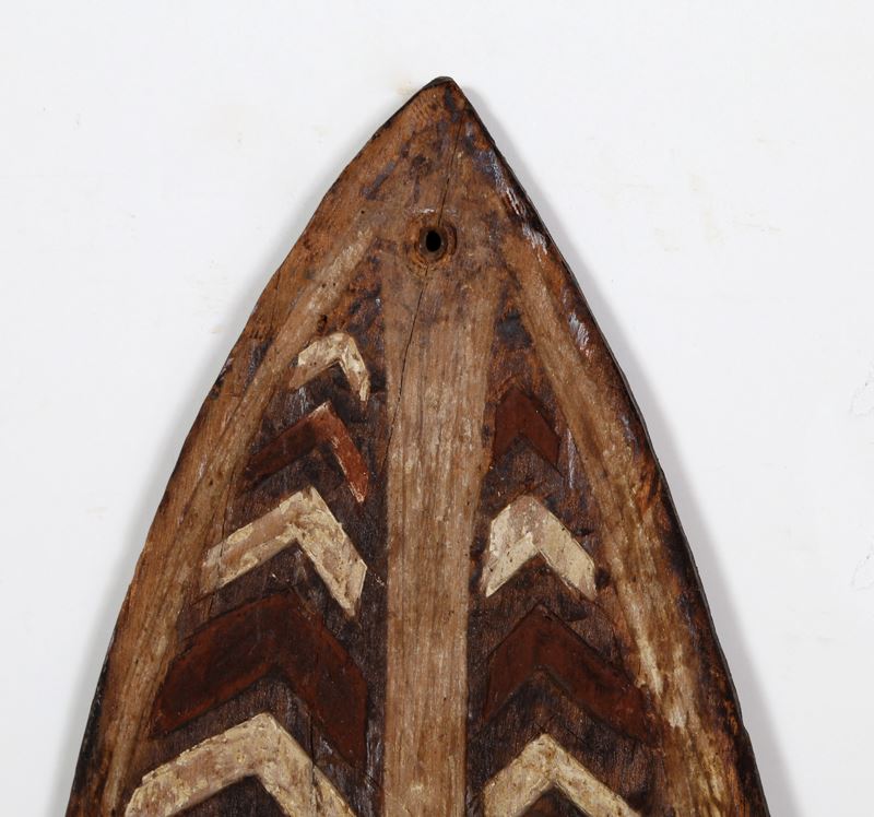 Polynesian Style Shield IV, HandCarved Wood