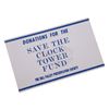 Image 1 : Back To The Future - "Save The Clock Tower" Can Label - 17733