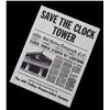 Image 1 : Back To The Future Ride - "Save The Clock Tower" Flyer - 17815