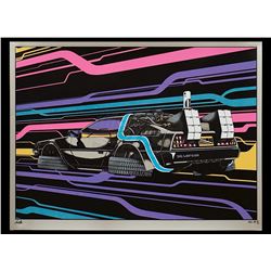 Back To The Future - DeLorean Time Machine Limited Edition Print-Artist Proof - 18018