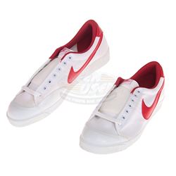 Back To The Future - Original Vintage Size 11.5 Nike Sneakers With Red "Swoosh" - 17646