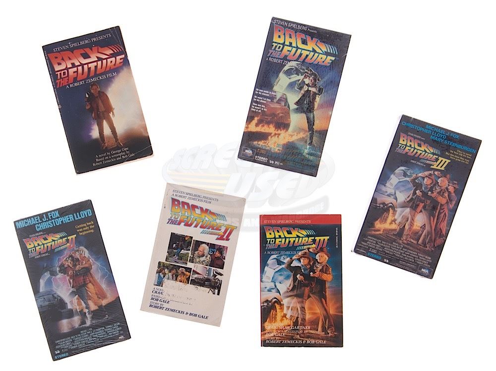 Back To The Future Trilogy Novels & VHS Tapes 17827