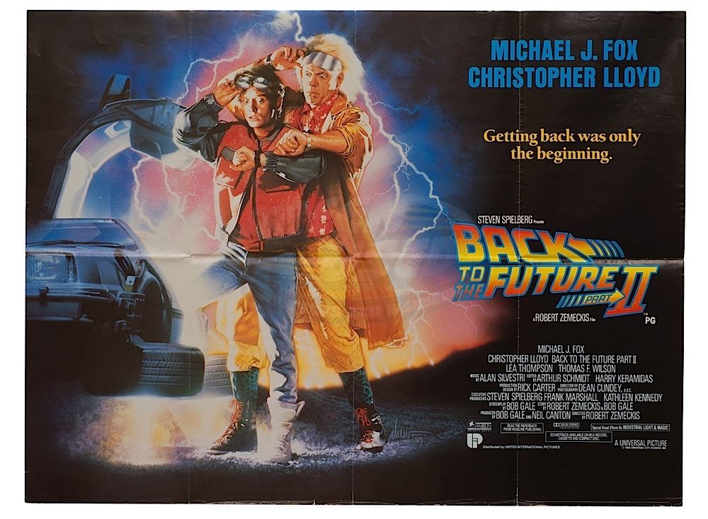 Back To The Future 2 - Original British Quad Poster - 17890
