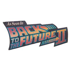 Back To The Future 2 - Original Store Display Sign - 18159