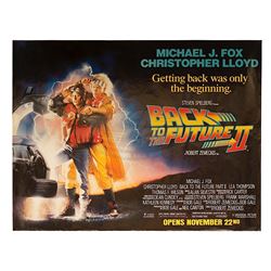 Back To The Future 2 - Rare Original Advance Teaser Subway Poster - 17800