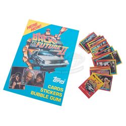 Back To The Future 2 - Topps Trading Card Advertisement Poster & Card Set - 17944