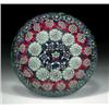 Image 1 : Rare antique St. Mande concentric millefiori paperweight, with five rings of assorted complex can...