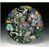 Image 1 : Antique Clichy scrambled millefiori paperweight, with whole and partial complex millefiori in blu...