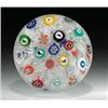 Image 1 : Antique Baccarat 1848 scattered millefiori paperweight, with assorted complex canes, including a...