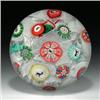 Image 1 : Antique Baccarat 1848 spaced complex millefiori paperweight, with Gridel silhouettes, including a...