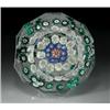 Image 1 : Antique New England Glass Company faceted concentric millefiori paperweight, containing three rin...