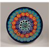 Image 1 : Vasart concentric millefiori paperweight, with a central cluster of bundled rod canes, encircled...
