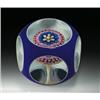 Image 1 : Baccarat 1973 millefiori mushroom paperweight, with a concentric multi-colored millefiori mushroo...