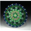 Image 1 : Drew Ebelhare concentric millefiori paperweight, with a small central white rose, encircled by c...