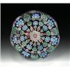 Image 1 : Perthshire Paperweights patterned millefiori paperweight, with a central cluster of complex canes...