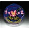 Image 1 : Perthshire Paperweights 1996 floral paperweight, containing a large pink blossom, having upright...