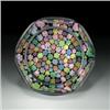 Image 1 : Perthshire Paperweights close packed millefiori paperweight, with complex canes in shades of blu...